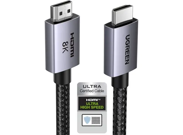 HDMI კაბელი UGREEN HD171 (25908), 8K HDMI To HDMI, 1M, Grey, 3 image