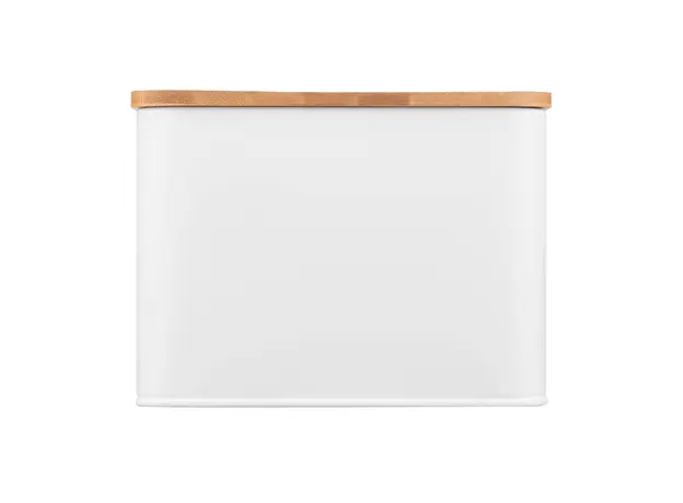 პურის შესანახი Ardesto Bread bin Midori 33х18х13cm, metal, bamboo, white, 8 image