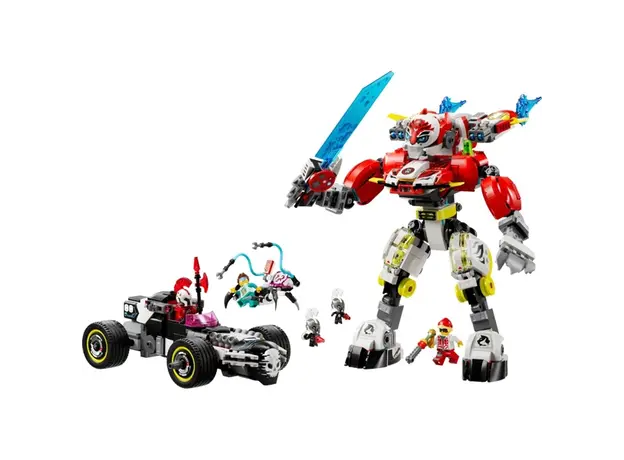 ლეგო LEGO Constructor DREAMZzz Cooper's Tiger Mech & Zero's Hot Rod Car, 3 image