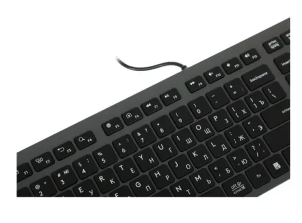 კლავიატურა A4Tech Fstyler FX50 Scissor Switch Keyboard EN/RU layout Grey, 5 image