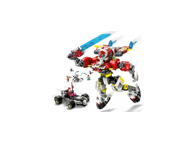 ლეგო LEGO Constructor DREAMZzz Cooper's Tiger Mech & Zero's Hot Rod Car, 5 image
