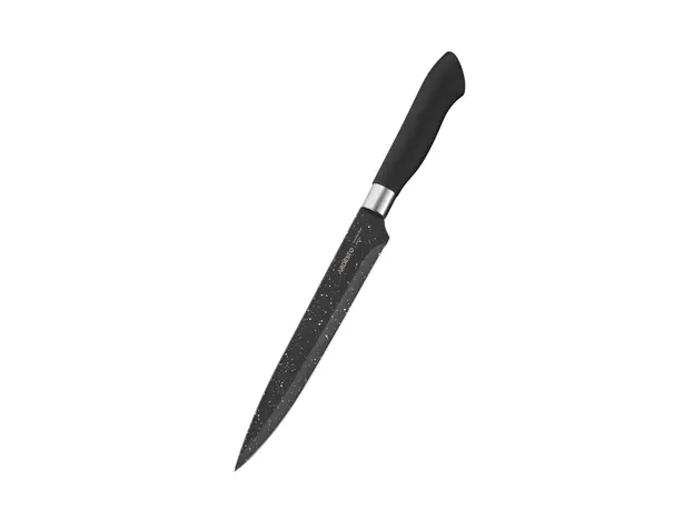 დანების კომპლექტი Ardesto Knives Set with block Gemini, 6pcs, stainless steel, plastic, black, 8 image