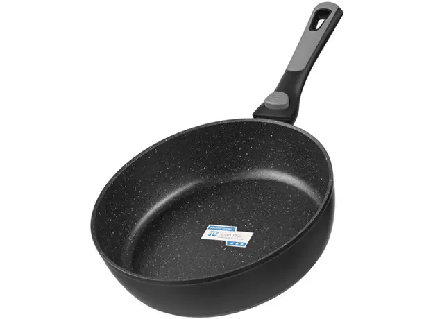 ტაფა Ardesto Deep Fry pan with removable handle Gemini Bari, 26cm, aluminium, black, 2 image