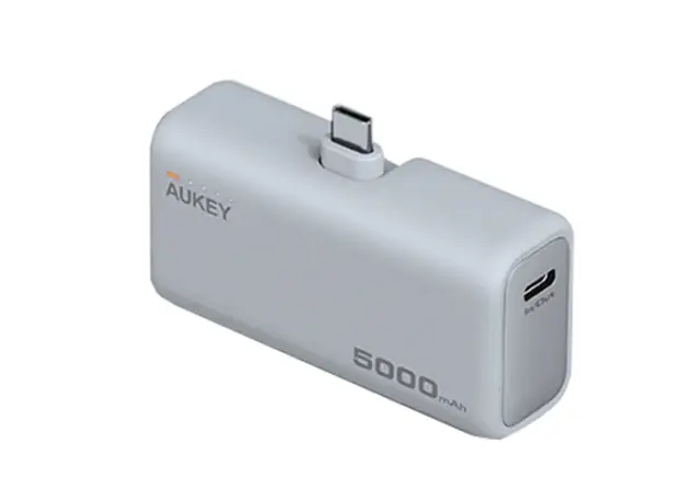 პორტატული დამტენი Aukey PB-Y59 Spark Mini 5000mAh 22.5W Compact Powerbank with USB-C Connector - White, 3 image