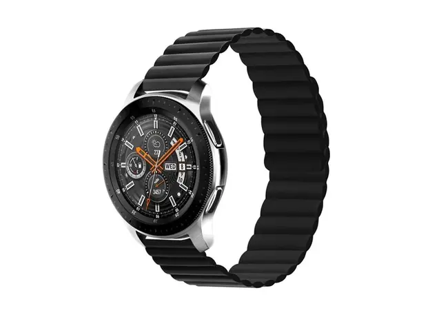 სმარტ საათის სამაჯური For Samsung Galaxy Watch 5 Silicone Watch Strap 20mm - Black, 2 image