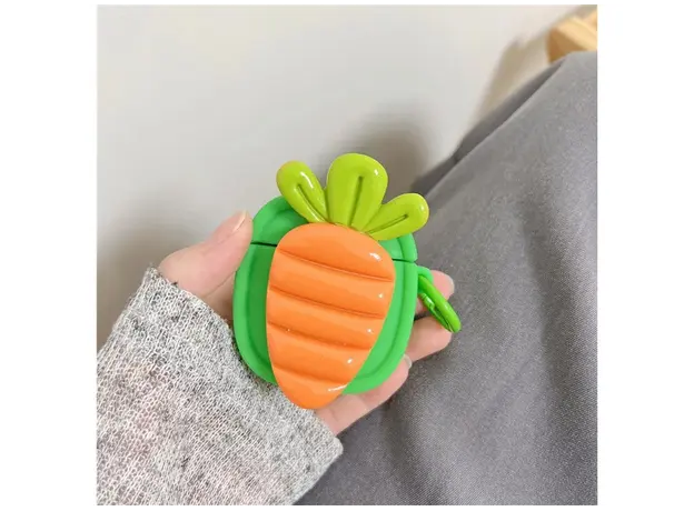 ყურსასმენის ქეისი Silicone Case For AirPods 2nd gen - Carrot, 3 image