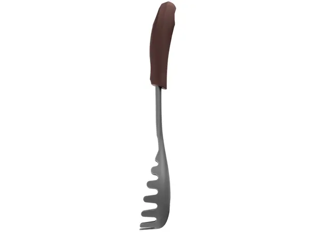 კოვზი პასტისთვის Ardesto Spaghetti spoon Gemini, 28cm, nylon, gray-brown, 7 image