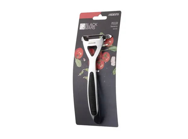 ბოსტნეულის სათლელი Ardesto Peeler Black Mars, 16.5cm, zinc alloy, plastic, black, 5 image
