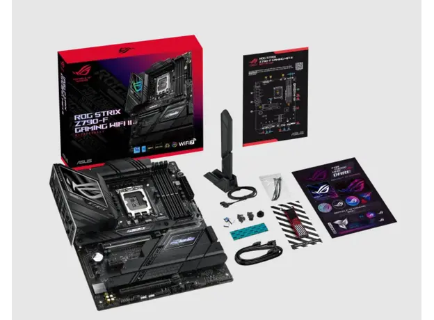 დედა დაფა ASUS ROG STRIX Z790-F GAMING WIFI II s1700 Z790 4xDDR5 M.2 HDMI USB Type-C Wi-Fi BT ATX, 3 image