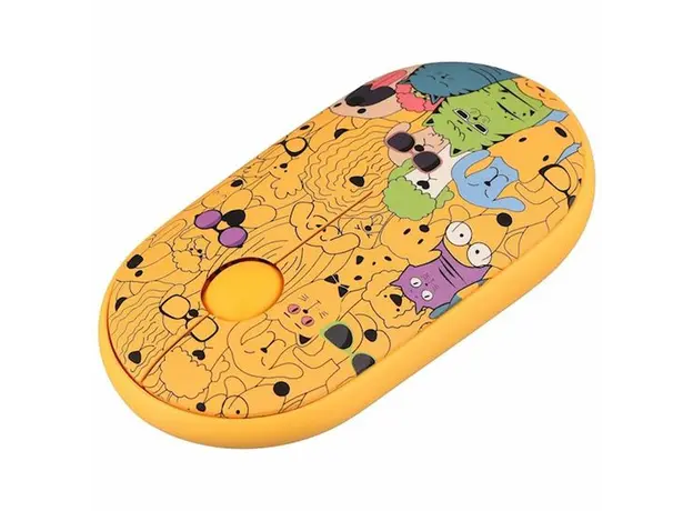 მაუსი 2E MF300 PETS CATS&DOGS Silent WL BT, Yellow, 3 image