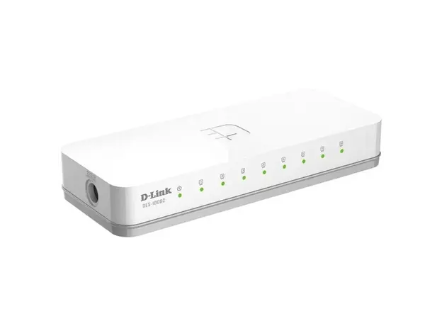 სვიჩი D-Link DES-1008C/B1A, 8-Port, Switch, White, 2 image