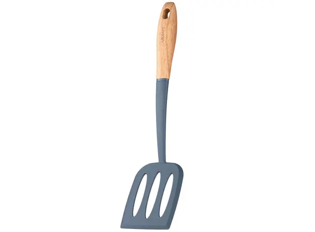 სპატულა Ardesto Slotted turner Midori, 34.5cm, nylon, wood, blue, 5 image