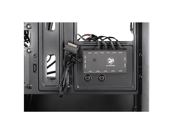 კომპიუტერის ქეისი 2E GAMING Computer case CALLEO (GB700) MiniT, Micro ATX,Mini ITX,2xUSB2.0,1xUSB3.0,4x120mm ARGB, TG (side panel), without PSU, black, 7 image