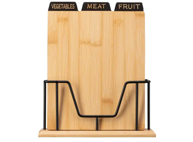 საჭრელი დაფა Ardesto AR1427BM Midori, 3pcs, Set Of Cutting Boards, Wood, 3 image