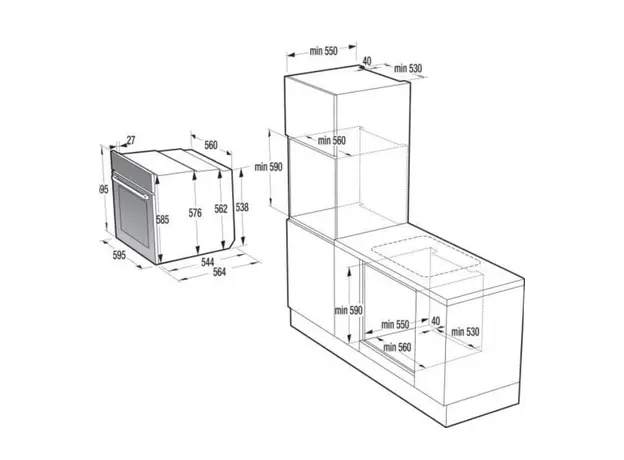 ჩასაშენებელი ღუმელი GORENJE BPS6737E04DBG, 6 image