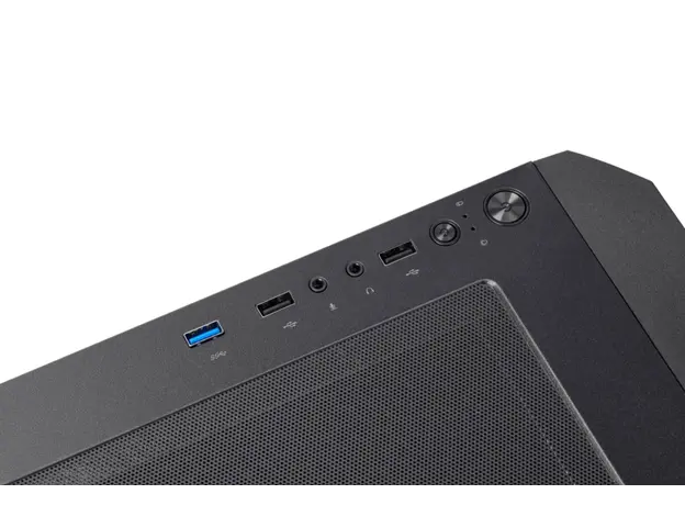 კომპიუტერის ქეისი 2E GAMING Computer case CALLEO (GB700) MiniT, Micro ATX,Mini ITX,2xUSB2.0,1xUSB3.0,4x120mm ARGB, TG (side panel), without PSU, black, 6 image