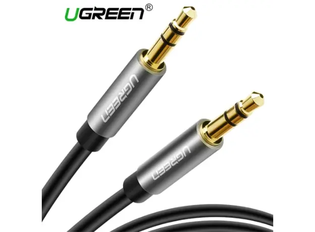AUX კაბელი UGREEN AV119 (10732) 3.5mm Male to 3.5mm Male Cable 0.5m (Black)
