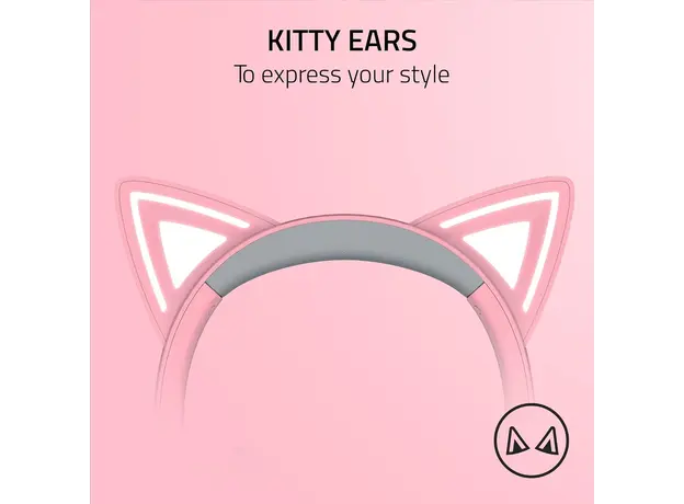 Razer Headset Kraken Kitty V2, RGB, USB, Quartz Ed., 6 image