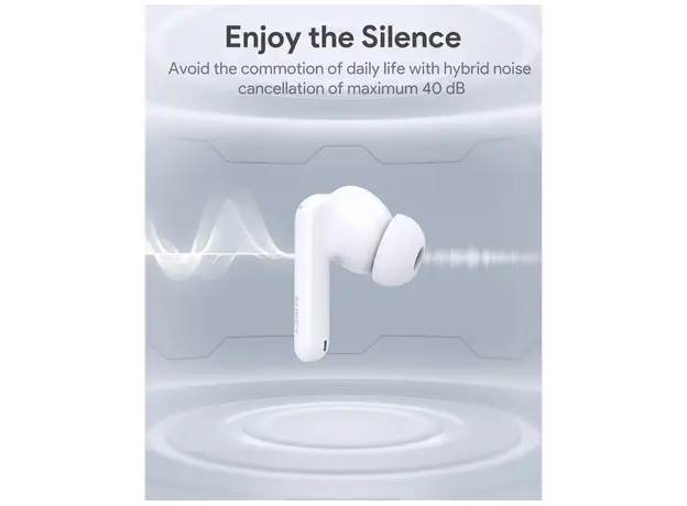 უსადენო ყურსასმენი Aukey EP-B2 Beyond ANC Elite Wireless Earbuds - White, 7 image