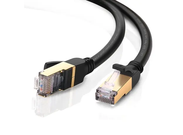 ქსელის კაბელი UGREEN NW107 (11270) Cat 7 STP Ethernet Lan Patch Cord Cable 3m (Black), 5 image