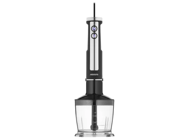 ხელის ბლენდერი Ardesto submersible blender 1000W, 3in1, bowl-600ml, chopper-500ml, black-silver, 6 image