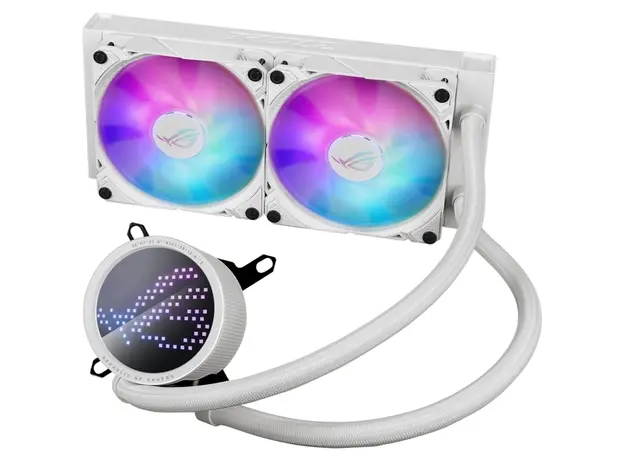 თხევადი გაგრილება ASUS LCS ROG RYUO III 240 ARGB WHT Intel: LGA 115x, 1700, 1200;AMD: AM4, AM5, Anime Matrix LED, ARGB, White, 2 image