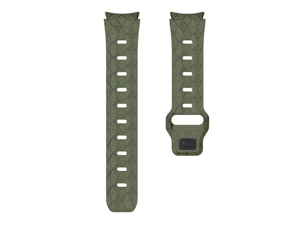 სმარტ საათის სამაჯური For Samsung Galaxy Watch FE 40mm KALEBOL KLB-ZQWFKGJ-001 / Watch 4 / 5 / 6 Football Pattern Silicone Watch Strap Band - Army Green, 4 image