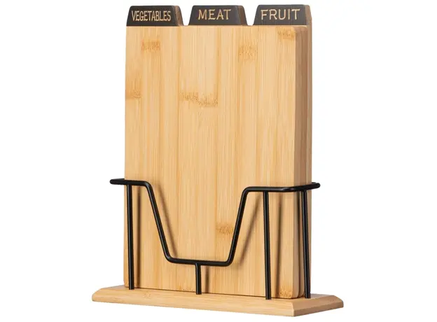 საჭრელი დაფა Ardesto AR1427BM Midori, 3pcs, Set Of Cutting Boards, Wood