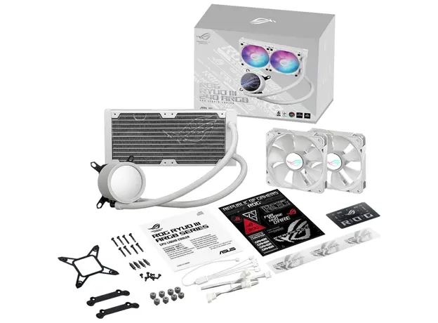 თხევადი გაგრილება ASUS LCS ROG RYUO III 240 ARGB WHT Intel: LGA 115x, 1700, 1200;AMD: AM4, AM5, Anime Matrix LED, ARGB, White, 4 image
