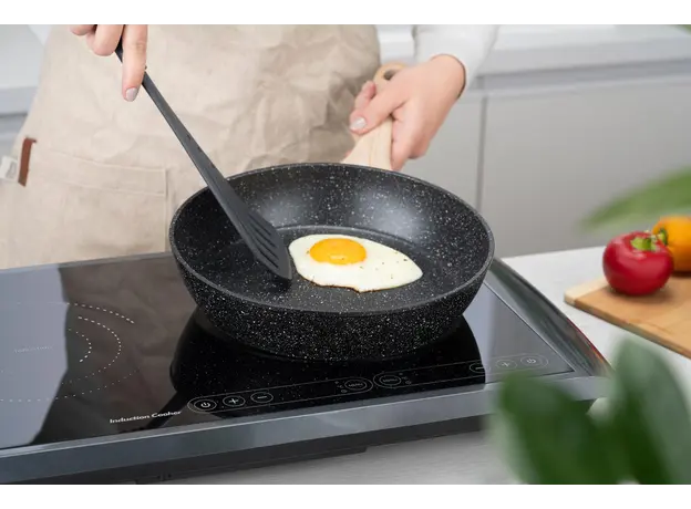 ტაფა Ardesto Deep Fry pan Midori 24cm, aluminium, black, 8 image