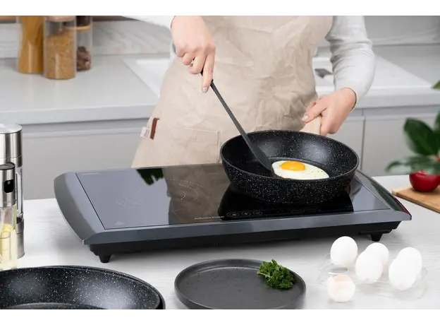 ტაფა Ardesto Deep Fry pan Midori 24cm, aluminium, black, 9 image