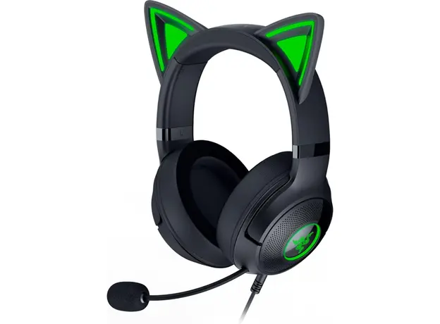ყურსასმენი Razer RZ04-04730100-R3M1 Kraken Kitty V2, Gaming Headset, Wired, USB, Black, 2 image