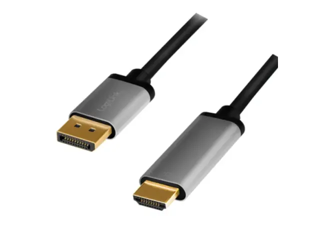 კაბელი Logilink CDA0107 4K/60Hz DisplayPort to HDMI cable 2m, 2 image