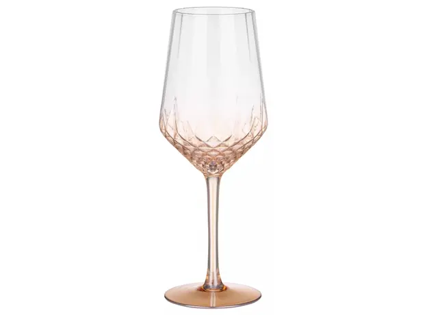 ჭიქების ნაკრები Ardesto AR2646G Black Mars Favola, 460ml, 2pcs, Wine Glasses Set, Transparent/Golden, 2 image