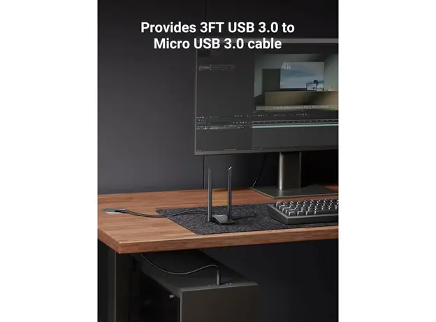 WiFi ადაპტერი UGREEN CM495 (25226), AX1800 WiFi 6 Adapter, Black, 7 image