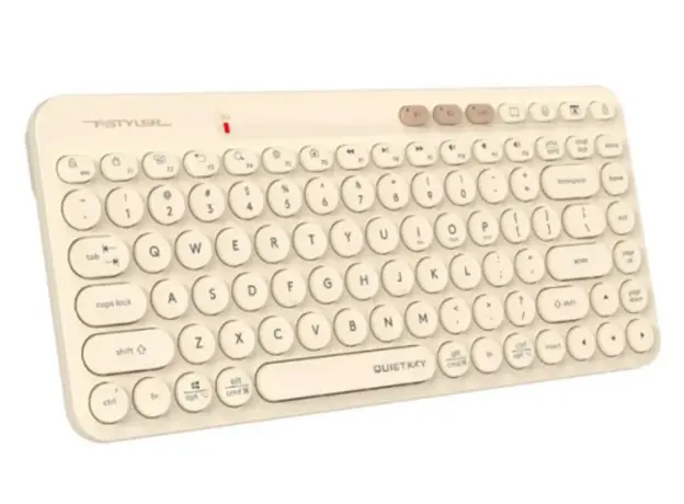 კლავიატურა: A4Tech Fstyler FBK36C AS Bluetooth & 2.4G Keyboard Cafe Latte, 3 image