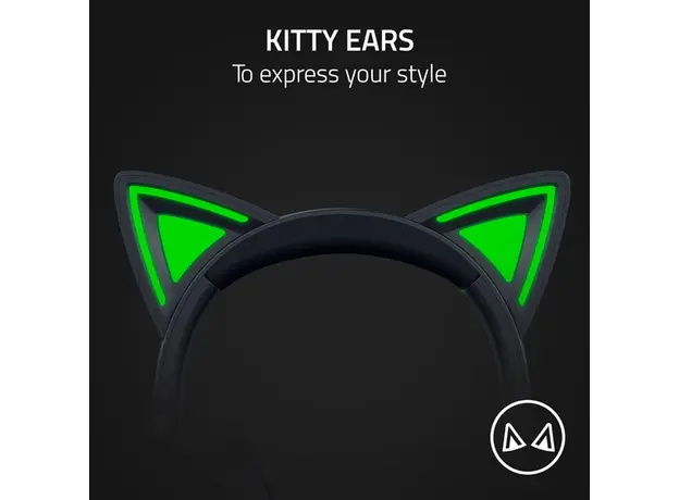 ყურსასმენი Razer RZ04-04730100-R3M1 Kraken Kitty V2, Gaming Headset, Wired, USB, Black, 6 image