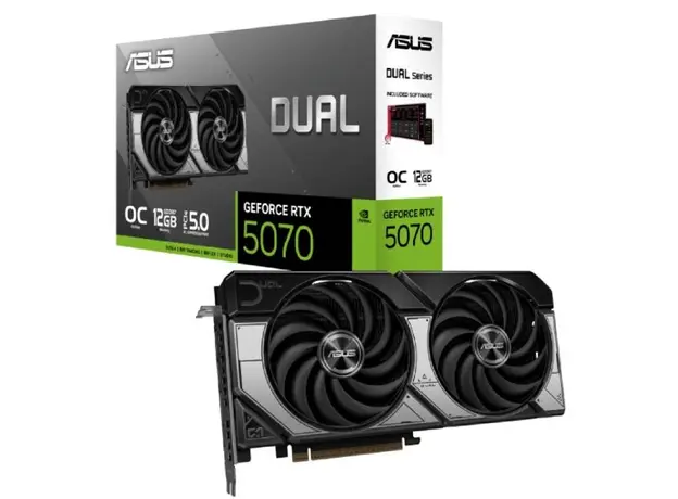 ვიდეო დაფა ASUS GeForce RTX 5070 12GB GDDR7 OC DUAL-RTX5070-O12G, 2 image