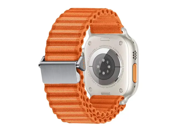 სმარტ საათის სამაჯური TVC Apple Watch Series 10 42mm / 9 8 7 41mm / SE (2023) SE (2022) SE 6 5 4 40mm / 3 2 1 38mm Wavy Texture Nylon Strap - Orange, 3 image