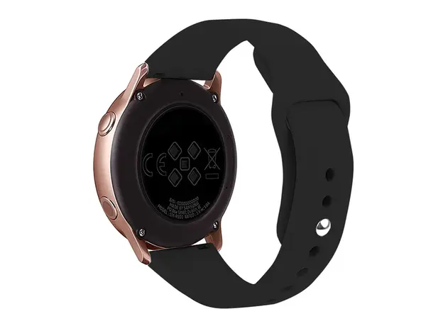 სმარტ საათის სამაჯური Kalebol KLB-GSNL-001 For Samsung Galaxy Watch6 Classic 47mm 43mm Watch Band 20mm Silicone Strap - Black, 2 image