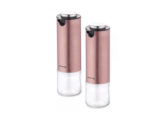 სამზარეულოს შუშის ბოთლები Korkmaz A5522-2 Oil&Vinegar Set Rosegold, 2 image