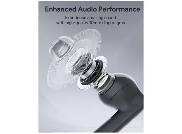 უსადენო ყურსასმენი Aukey EP-B2 Beyond ANC Elite Wireless Earbuds - Dark Grey, 6 image