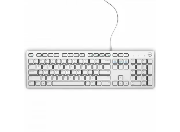 კლავიატურა DELL Multimedia Keyboard-KB216 White