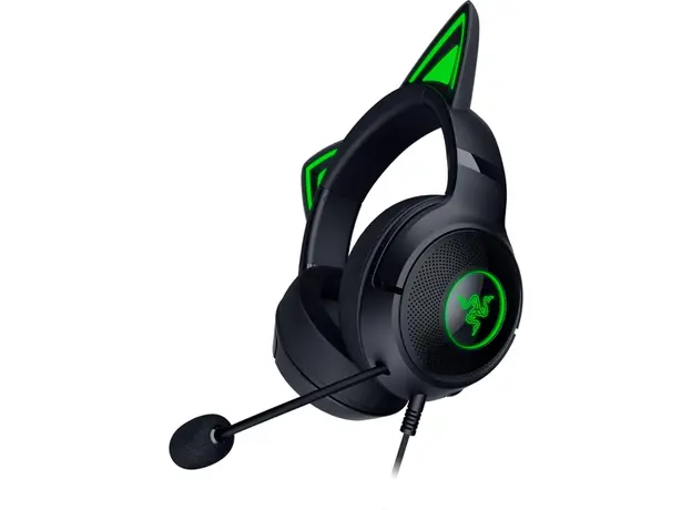 ყურსასმენი Razer RZ04-04730100-R3M1 Kraken Kitty V2, Gaming Headset, Wired, USB, Black, 3 image