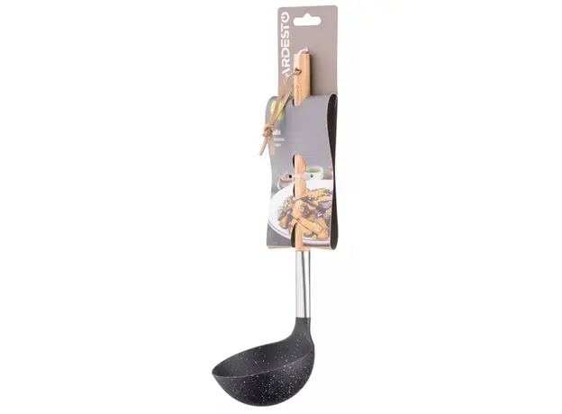 წვნიანის კოვზი Ardesto AR1308BP Midori, Ladle, Black