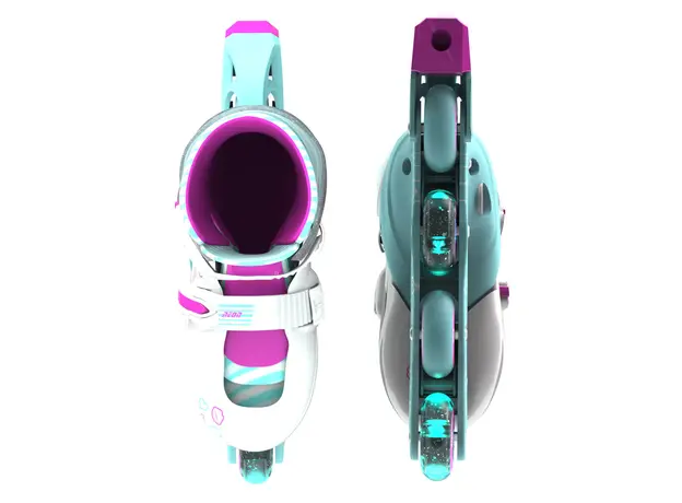 როლიკები NEON INLINE SKATES (SIZE 3-6) - NT08 (Teal Pink), 6 image