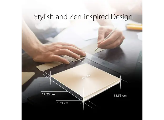 დისკის წამკითხველი ASUS ZenDrive SDRW-08U9M-U DVD+-R/RW USB2.0 EXT Ret Ultra Slim GOLD, 8 image