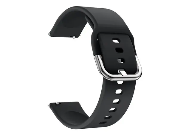 სმარტ საათის სამაჯური for Samsung Galaxy Watch Active / Galaxy Watch Active2 20MM Soft Silicone Smart Watch Strap Replacement Watch Band - Black, 2 image