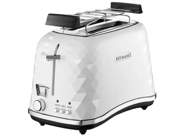 ტოსტერი DeLonghi CTJ2103W, 900W, Toaster, White, 2 image