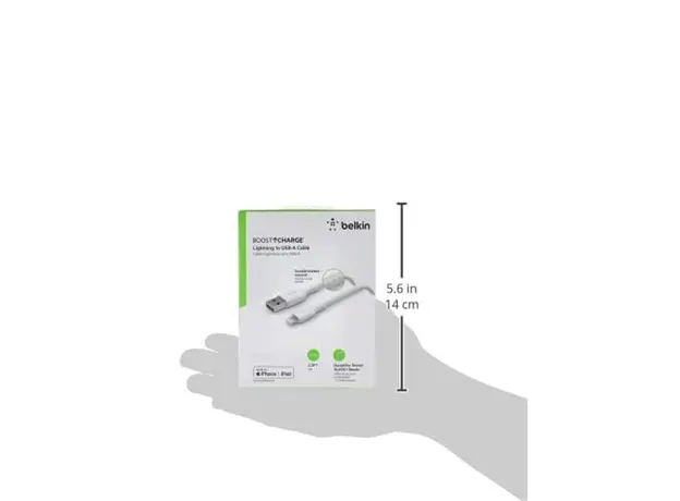 USB კაბელი BELKIN CAA002BT1MWH APPLE IPHONE CHARGER USB TO LIGHTNING, 4 image